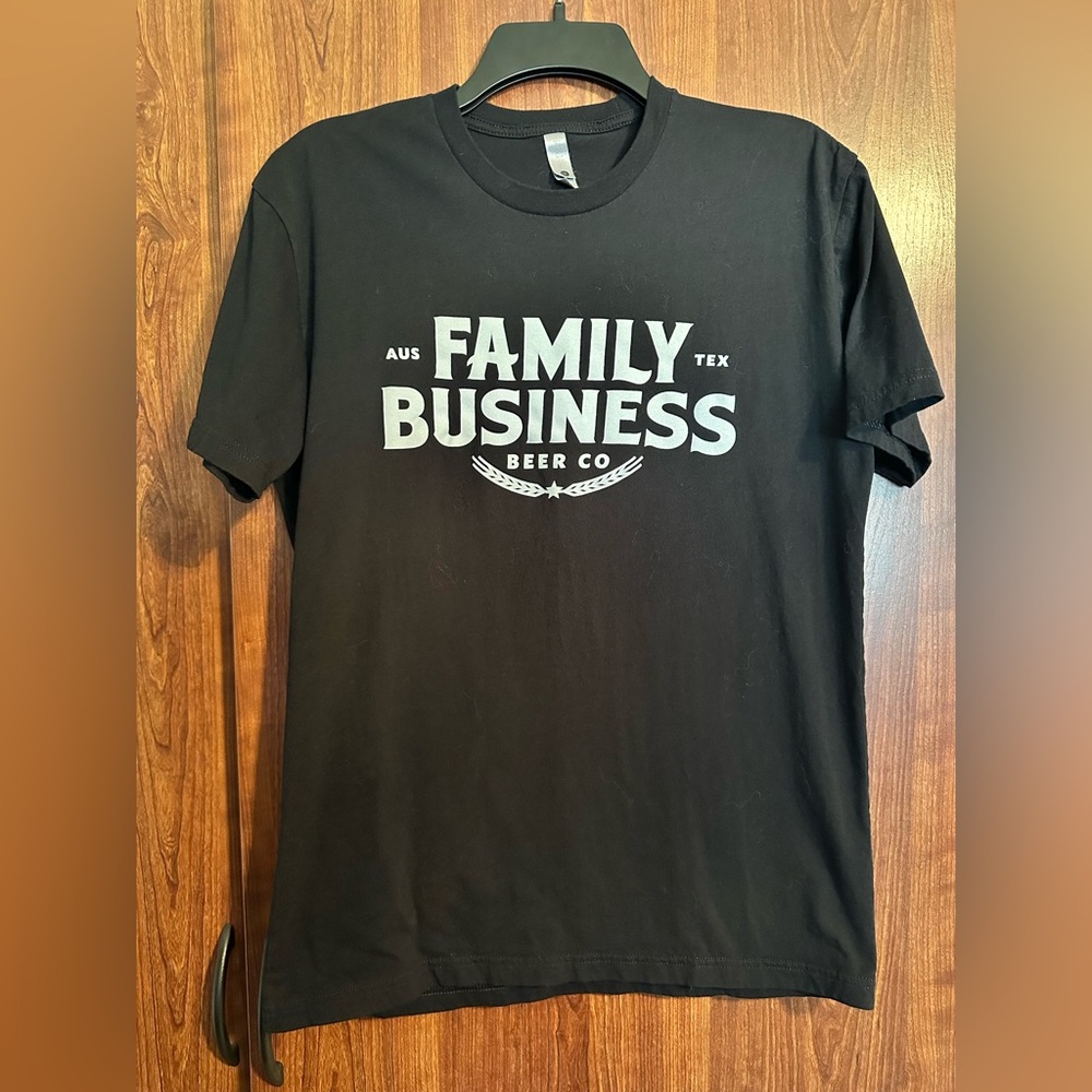 JENSEN ACKLES Family Business Beer Co OG LOGO Black Shirt Medium SUPERNATURAL